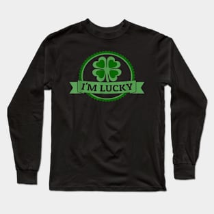 I'm Lucky Shamrock Long Sleeve T-Shirt